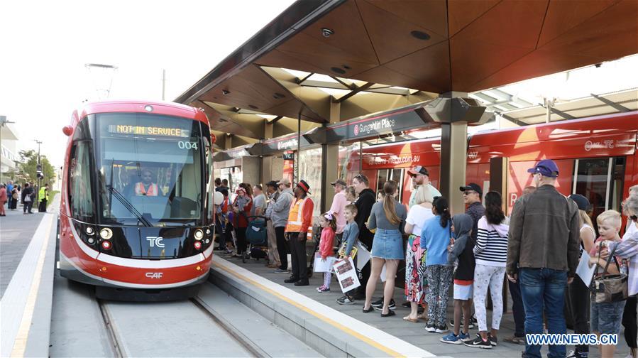 AUSTRALIA-CANBERRA-1ST LIGHT RAIL-OPENING