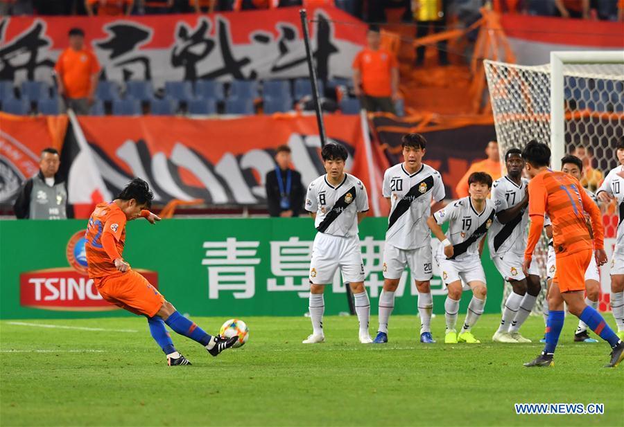 (SP)CHINA-SHANDONG-JINAN-SOCCER-AFC CHAMPIONS LEAGUE-GROUP E