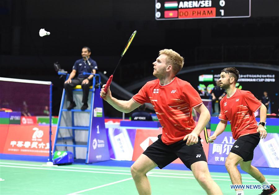 (SP)CHINA-NANNING-BADMINTON-TOTAL BWF SUDIRMAN CUP 2019-INDONESIA VS ENGLAND (CN)