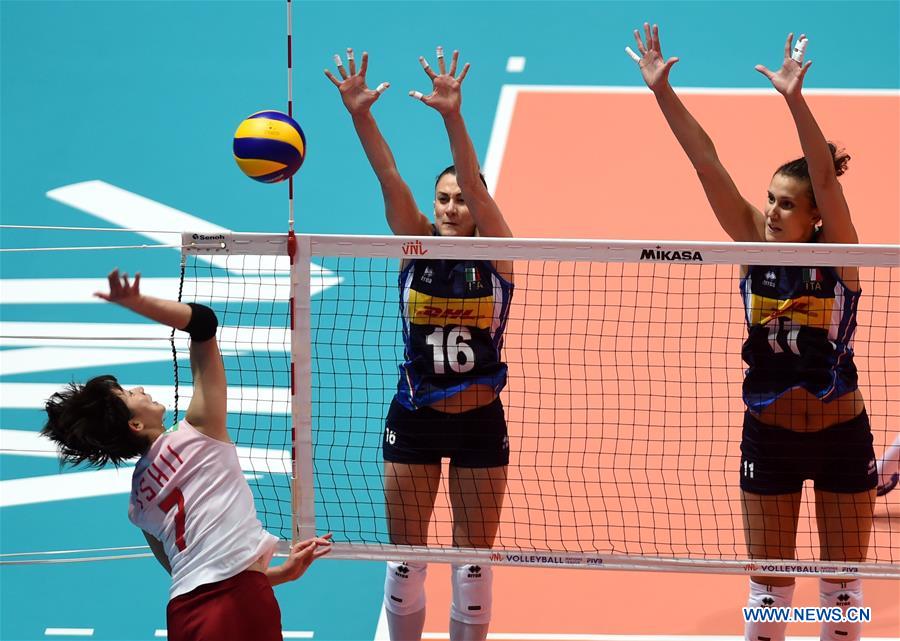 (SP)CHINA-HONG KONG-VOLLEYBALL-FIVB NATIONS LEAGUE-ITALY VS JAPAN