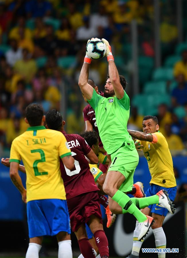 (SP)BRAZIL-SALVADOR-SOCCER-COPA AMERICA 2019-BRAZIL VS VENEZUELA