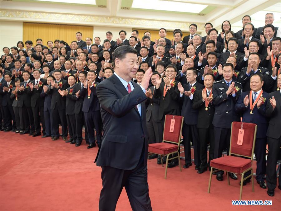 CHINA-BEIJING-XI JINPING-MODEL CIVIL SERVANTS-MEETING (CN)