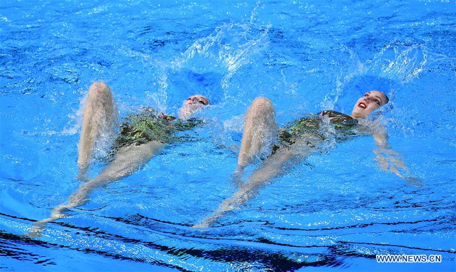 (SP)SOUTH KOREA-GWANGJU-FINA WORLD CHAMPIONSHIPS-ARTISTIC SWIMMING-WOMEN'S DUET TECHNICAL