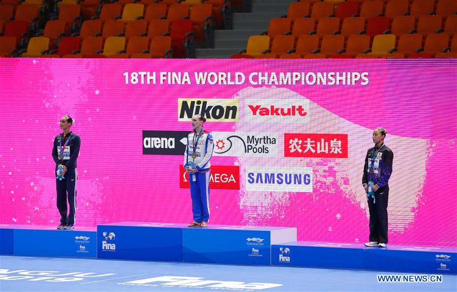 (SP)SOUTH KOREA-GWANGJU-FINA WORLD CHAMPIONSHIPS-ARTISTIC SWIMMING-WOMEN'S SOLO TECHNICAL FINAL