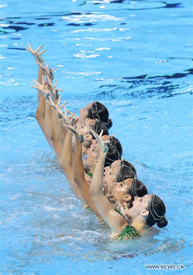 (SP)SOUTH KOREA-GWANGJU-FINA WORLD CHAMPIONSHIPS-ARTISTIC SWIMMING-TEAM TECHNICAL PRELIMINARY