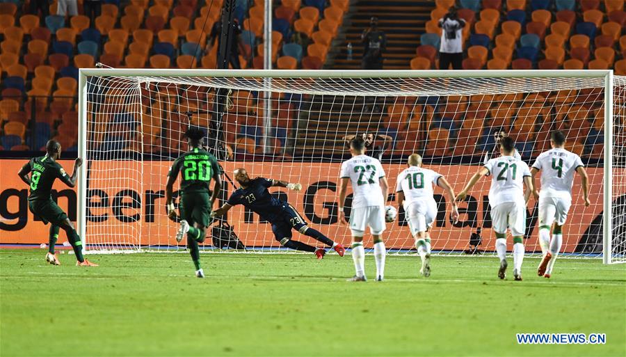 (SP)EGYPT-CAIRO-SOCCER-AFRICA CUP-SEMI FINALS-ALGERIA VS NIGERIA