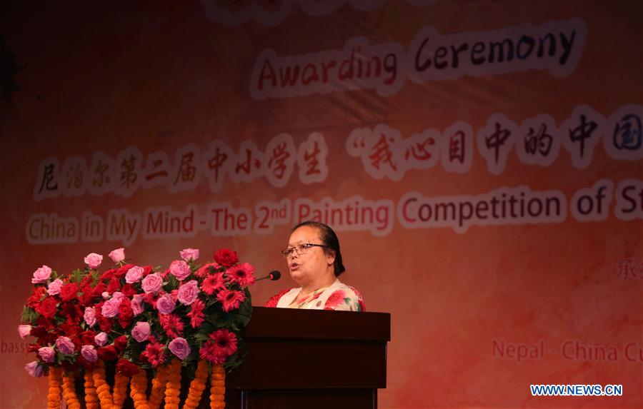 NEPAL-KATHMANDU-CHINA-PAINTING COMPETITION-AWARDING CEREMONY