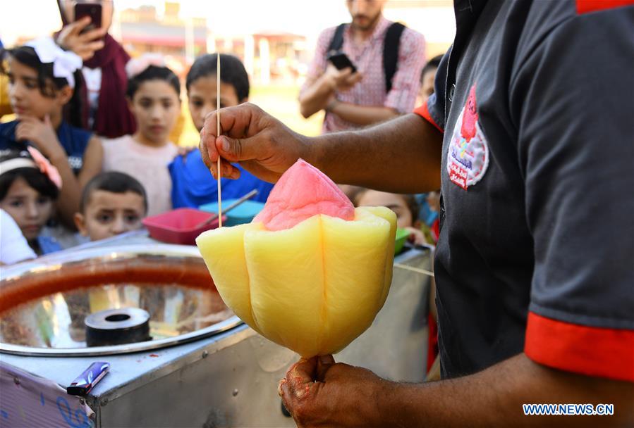 MIDEAST-GAZA-DAILY LIFE-COTTON CANDY