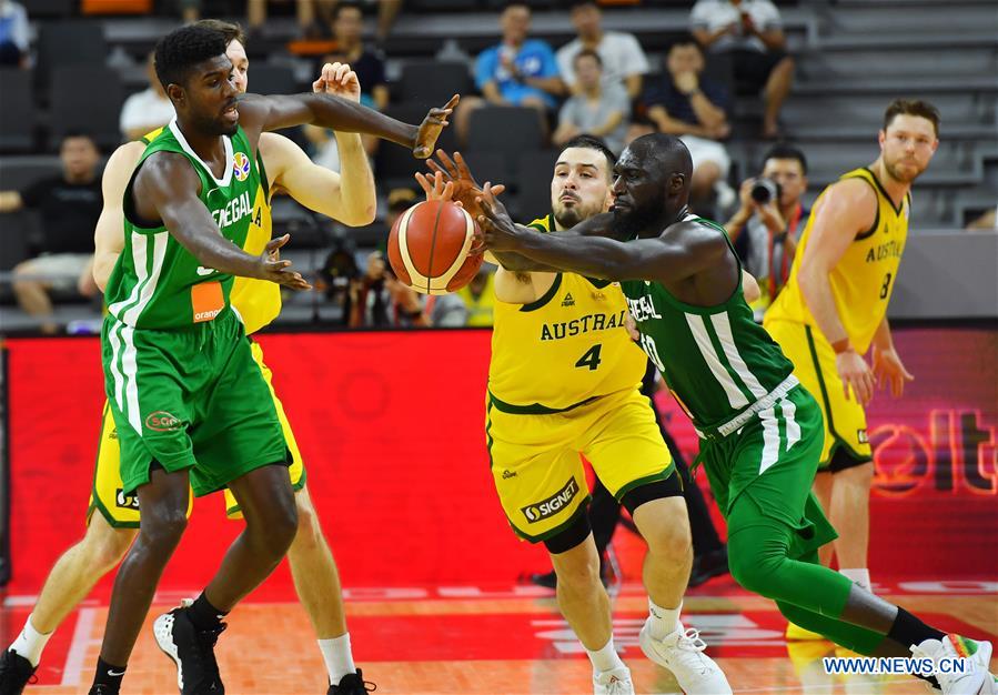 (SP)CHINA-DONGGUAN-BASKETBALL-FIBA WORLD CUP-GROUP H-AUSTRALIA VS SENEGAL (CN)