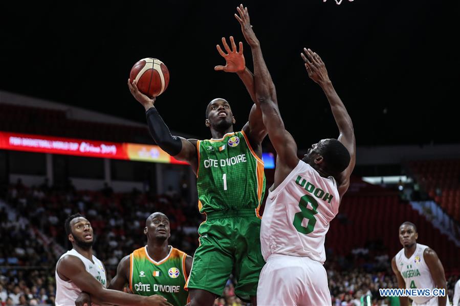 (SP)CHINA-GUANGZHOU-BASKETBALL-FIBA WORLD CUP-GROUP M-NGA VS CIV(CN)