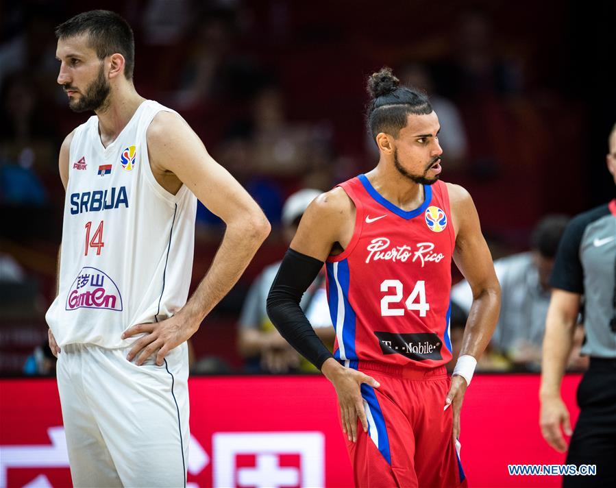 (SP)CHINA-WUHAN-BASKETBALL-FIBA WORLD CUP-GROUP J-SERBIA VS PUERTO RICO (CN)