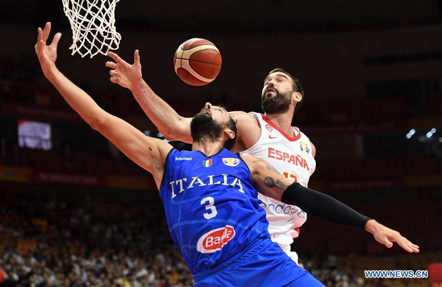 (SP)CHINA-WUHAN-BASKETBALL-FIBA WORLD CUP-GROUP J-SPAIN VS ITALY (CN)