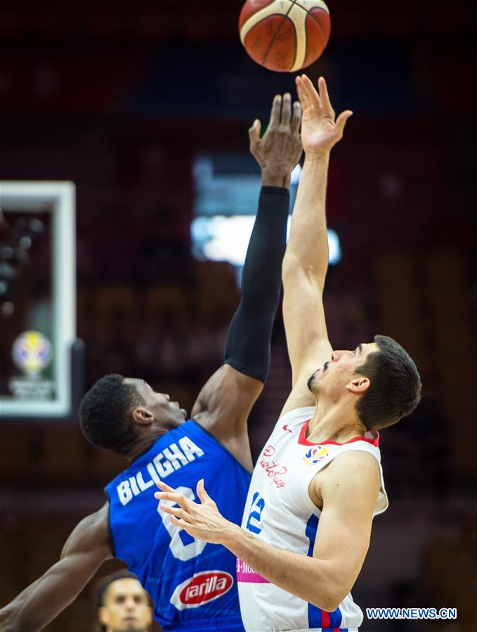 (SP)CHINA-WUHAN-BASKETBALL-FIBA WORLD CUP-GROUP J-PUR VS ITA(CN)