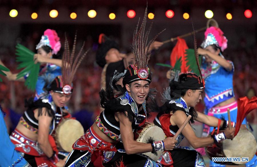 (SP)CHINA-ZHENGZHOU-NATIONAL TRADITIONAL GAMES OF ETHNIC MINORITIES-OPENING CEREMONY (CN)