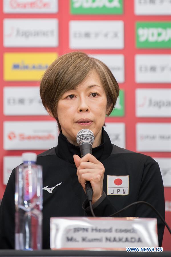 (SP)JAPAN-YOKOHAMA-VOLLEYBALL-WOMEN'S WORLD CUP-PRESS CONFERENCE