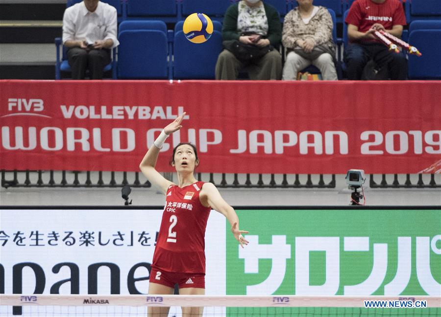 (SP)JAPAN-YOKOHAMA-VOLLEYBALL-WOMEN'S WORLD CUP-CHN VS DOM