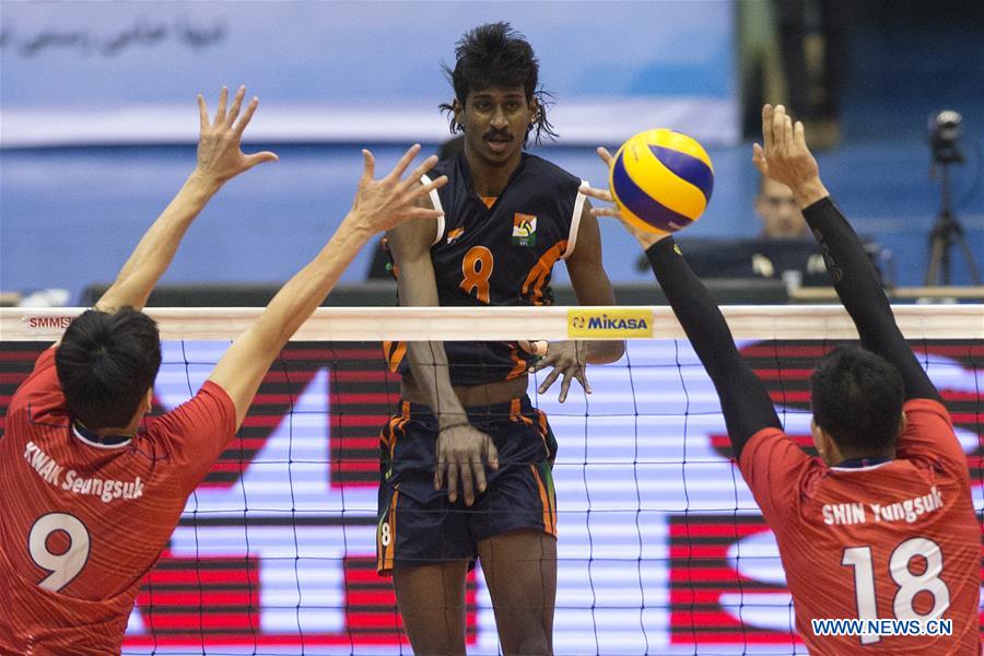 (SP) IRAN-TEHRAN-VOLLEYBALL-ASIAN MEN'S CHAMPIONSHIP-SOUTH KOREA VS INDIA