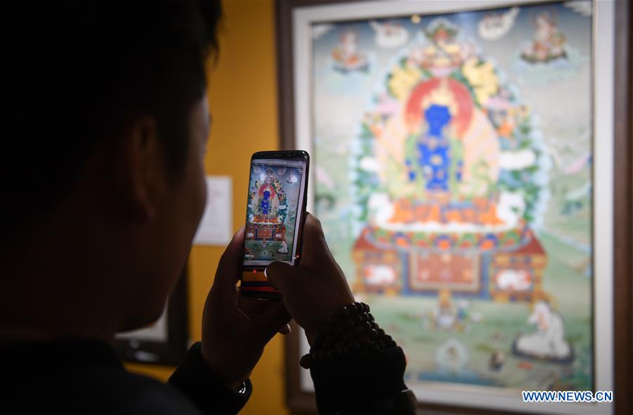 CHINA-TIBET-LHASA-THANGKA-EXHIBITION (CN)