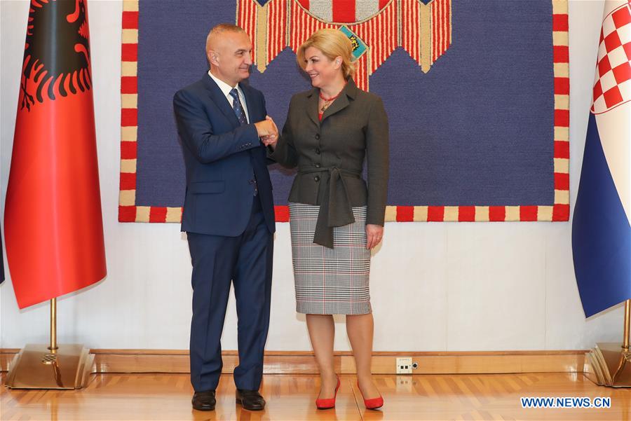 CROATIA-ZAGREB-ALBANIA-PRESIDENT-VISIT