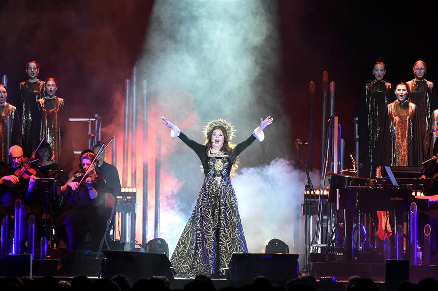 LATVIA-RIGA-SARAH BRIGHTMAN-CONCERT-WORLD TOUR