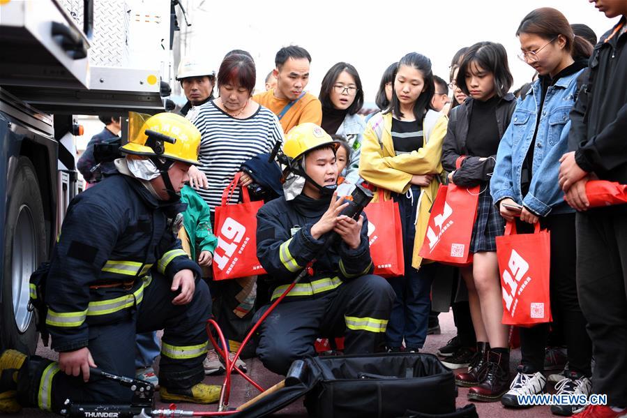 CHINA-ANHUI-HEFEI-FIRE FIGHTING-PUBLIC EDUCATION (CN)