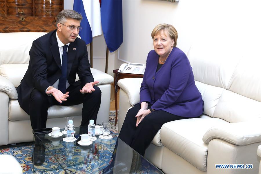 CROATIA-ZAGREB-ANGELA MERKEL-VISIT