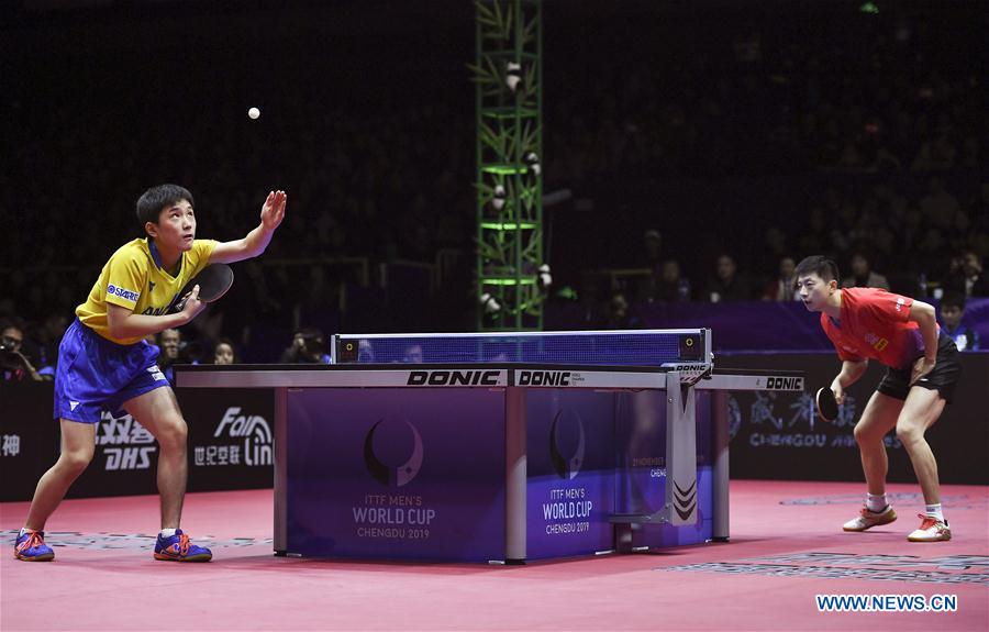 (SP)CHINA-CHENGDU-TABLE TENNIS-ITTF MEN'S WORLD CUP-SEMIFINAL