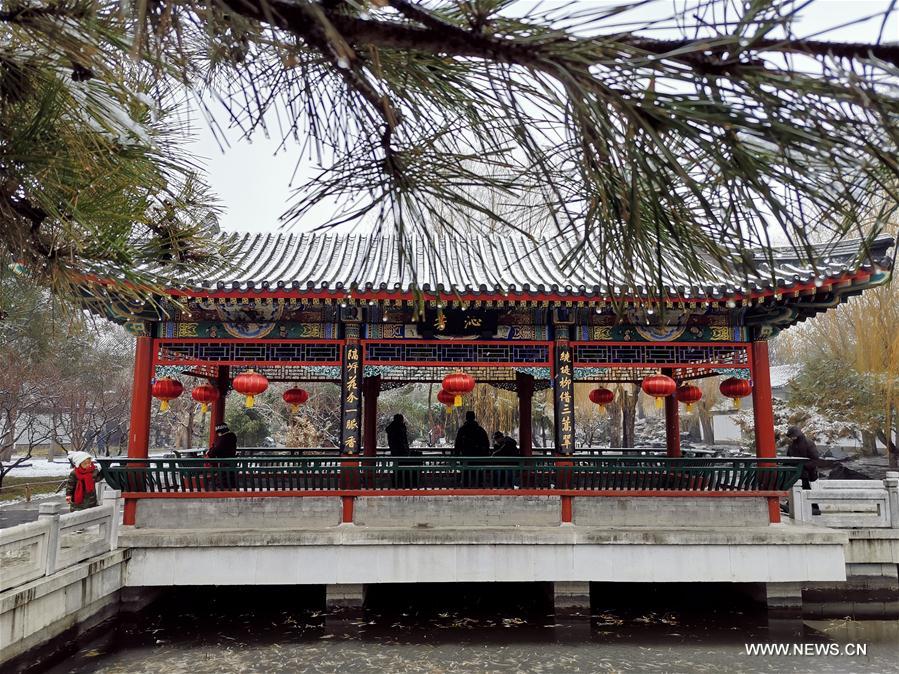 (BeijingCandid)CHINA-BEIJING-WINTER-GRAND VIEW GARDEN (CN)