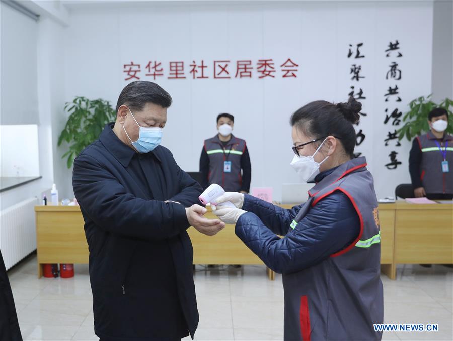 CHINA-BEIJING-XI JINPING-CORONAVIRUS CONTROL-INSPECTION (CN)