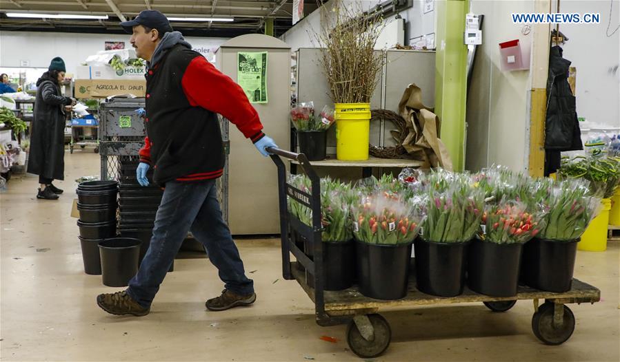 U.S.-CHICAGO-FLORAL MARKET-VALENTINE'S DAY