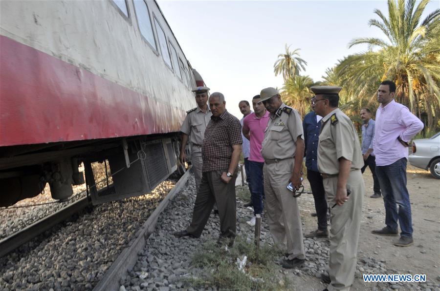 EGYPT-ASWAN-TRAIN ACCIDENT-DERAILMENT